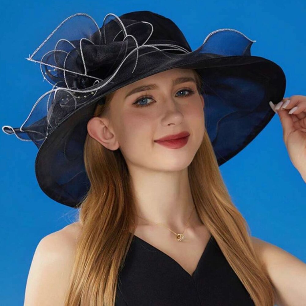 🖤 Sheer Black 🖤 Derby Day Hat - Picture 5 of 7